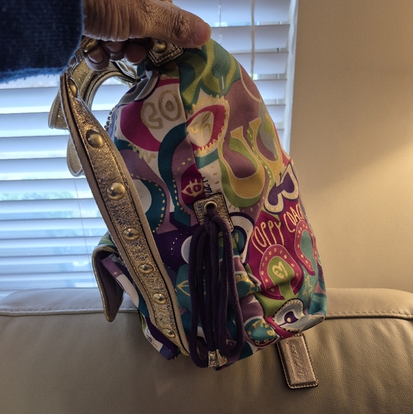 EUC-Coach LIMITED Edition POPPY Women's Tote Bag - Picture 9 of 16